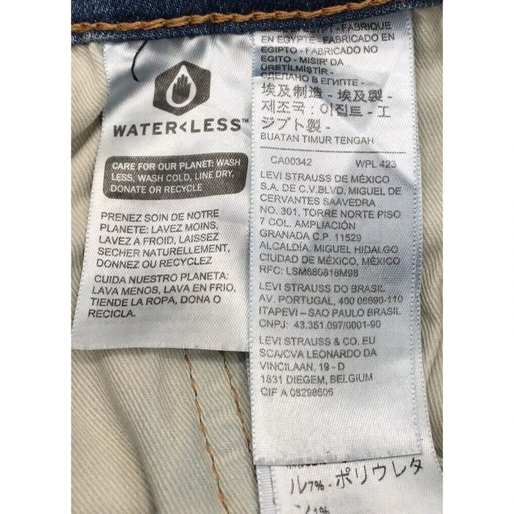 Levis 541 Jeans Men 56x30 (FIT 54x28) BIG TALL Athletic Taper Stretch Light Blue